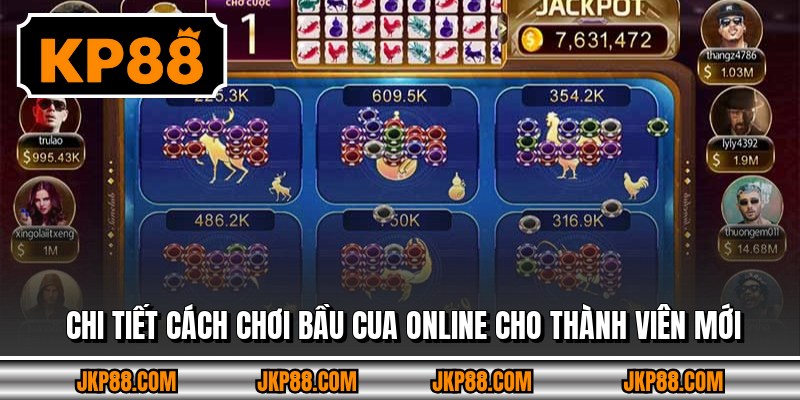 Bầu Cua Online - Trò Chơi Cổ Điển Được Yêu Thích 2026 3 Chi tiết cách chơi bầu cua online cho thành viên mới